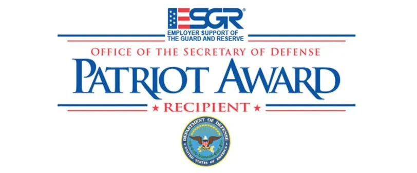 ESGR Patriot Award for EGA Associates