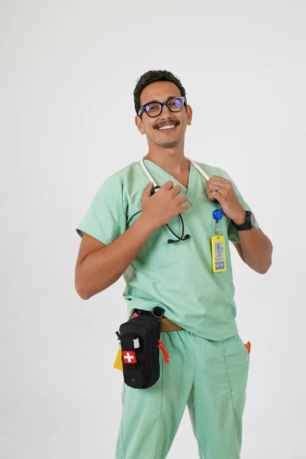 happy healthcare worker