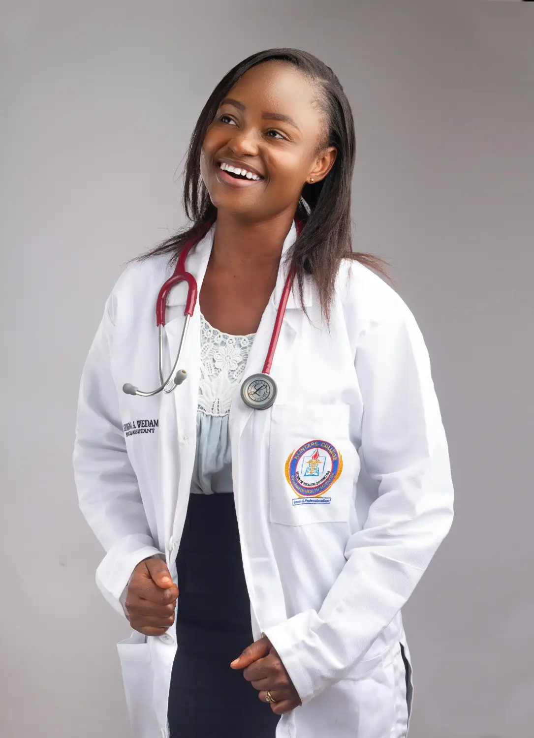 African American female healthcare recent graduate